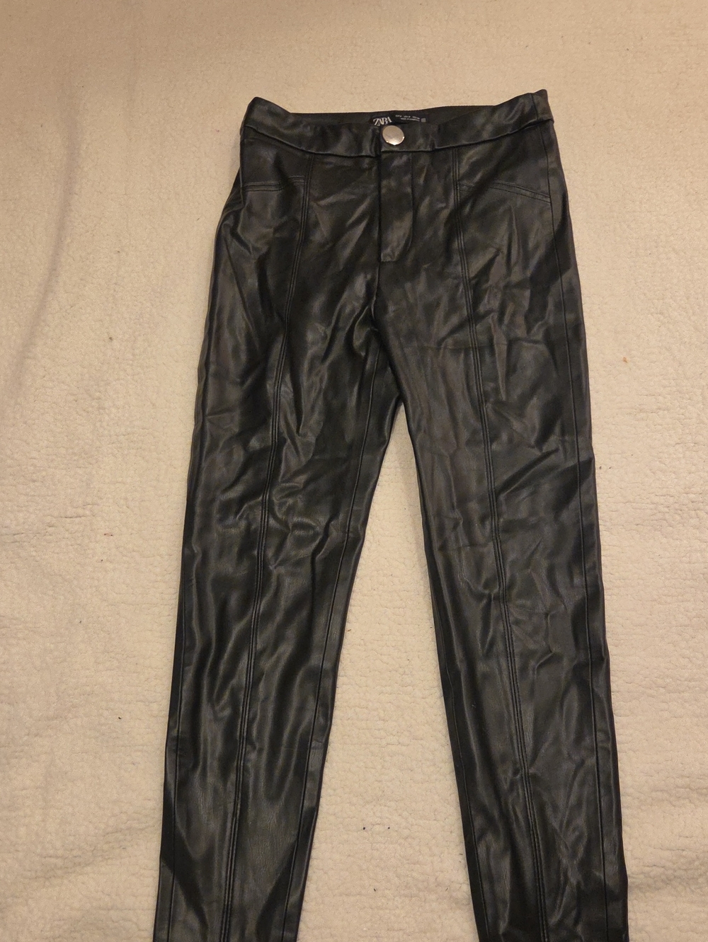 Womens Faux Leather Pants